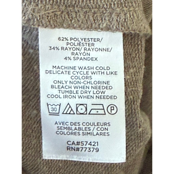 Ann Taylor Factory Sleep Sweatshirt Womens XS Neutral Lounge Cozycore - Picture 6 of 6